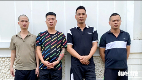 4 thanh niên lập trang 'vay tiền góp nhanh Long An', cho vay nặng