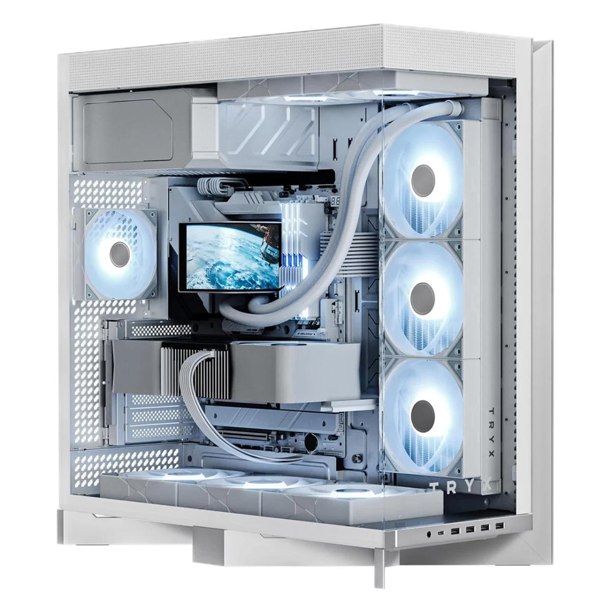 Vỏ Case Gaming TRYX LUCA L70 White - Ảnh 1